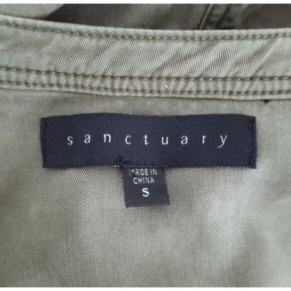 SANCTUARY HAZEL ARMY GREEN JUMPSUIT SZ.S EUC. - Picture 7 of 8